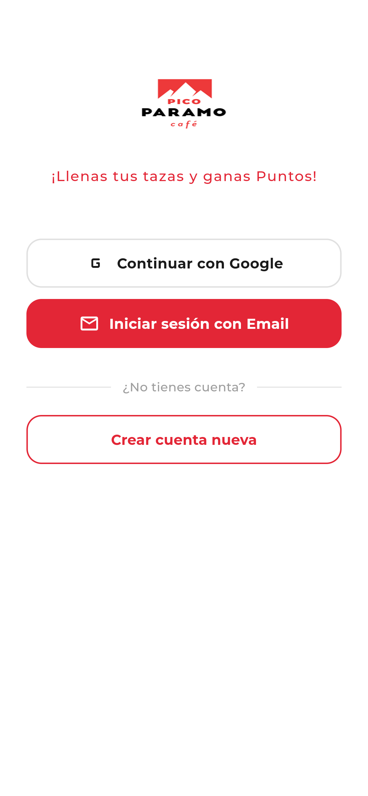 Páramo Café App